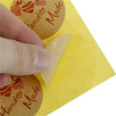 120pcs Round Hand Made Kraft Paper Seal Stickers DIY Gifts Baking Decor label  Z