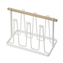 Japanese Cup Holder Metal Mug Rack Kitchen Display Storage Stand 6 Cup Rack