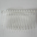 20 x Transparent color Plastic Hair Clips Side Combs Pin Barrettes 70X40mm N4E5