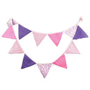 12 Flags 3.2m  Cotton Birthday Party Wedding Pennant Bunting Banner Decor