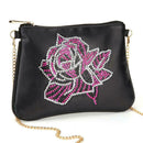 DIY Flower Special Shape Diamond Painting Leather Chain Shoulder Bag Clutch