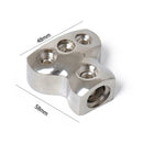 3-Way Car Audio Amp Power/Ground Cable Splitter Power Distribution Block AU