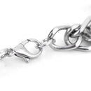 Men Punk Stainless Steel Bracelet Chain Link Wristband  Bangle Accessory FT
