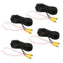 4 Packs Car Bus Trailer Truck RCA Reverse Rear View Parking Camera Video Cable