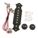 Replacement Electric Guitar Single Coil Pickup Kit with Volume&Tone Knobs