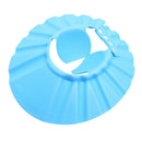 Adjustable Baby Kids Shampoo Cap Bath Shower Cap Wash Hair Shield Blue