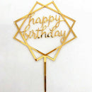 Home Cake Wedding Birthday Cake Topper Card Birthday cake Acrylic sign Cake S1J1