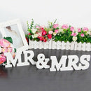 Prochive wedding table deco letters in raw wood MR & MRS B3U1