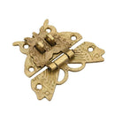 Retro Alloy Butterfly Latch Catch Wooden Jewelry Box Case Hasp Lock Top