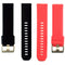 2 Pieces Universal 20mm Width Sweatproof Silicone Watch Band Replacement,