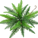 Green Imitation Fern 30-Leaf Plant Party Decor- DIY Flower Arrangement Props
