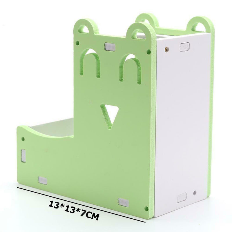 Hamster Automatic Water Fountain Drinker Food Feeder Playing Cage (Green) A