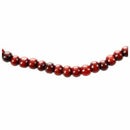 Stretch Strap 6mm Dia Beads Sandalwood Buddhist Prayer Necklace Burgundy