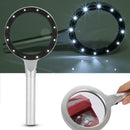 5X/10X Handheld Magnifier Reading Magnifying Glass 12 LED Lights Jewelry VUD
