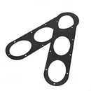 2Pcs Universal Aluminium Car Rear Bumper Race Air Diversion Diffuser Pan OZ