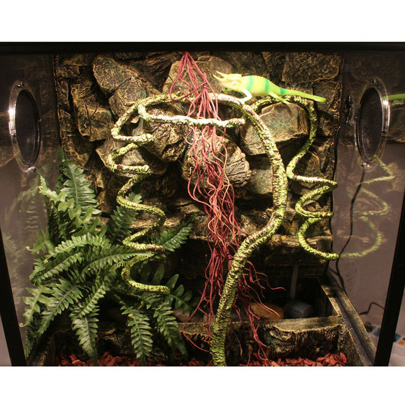 155cm Reptile Vivarium Realistic Jungle Vine Decor for Gecko Geckos Climbing