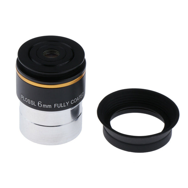 1.25'' 6mm Plossl PL Eyepiece Fully HD Coated Lens For Astronomical Telescope .
