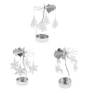 3Pcs Auto Rotating Spining Tea Light Holder Votive Candle Holders Home Decor