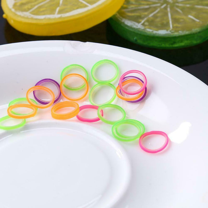 100pcs Orthodontic Rubber Bands Latex Braces Transparent Traction (5/16)