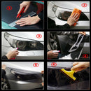 1x Accessories Dark Smoke Black Tint Film Headlights,Tail lights Car Vinyl Wrap