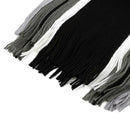 Han Edition Tassel Man With Thick Color Matching Striped Scarf