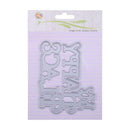 2pcs My Happy Place Cutting Dies Stencil Scrapbooking Embossing Craft Card