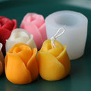 Tulip Flower Candle Silicone Mold DIY Flower Baking Chocolate Mold Craft Tool