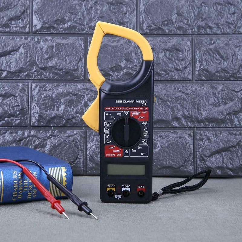 Digital Clamp Meter Voltmeter Ammeter Ohmmeter Multimeter AC DC Tester