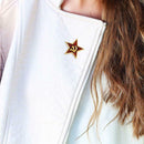 Fashion Pentagram Star Brooch Badge Jacket Lapel Women Men Coat Shirts Pins