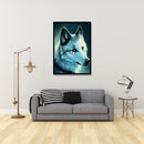 Animal 5D Diamond Painting DIY Full Round Drill Rhinestone (Wolf LD537)