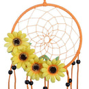 Pastoral Wind Sunflower Dream Catcher Feather Car Wall Hanging Decoration