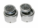 Motorcycle Handlebar Clock & Thermometer - Waterproof Dial Watch and Therm for