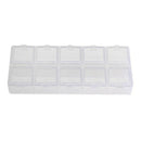 10 Grid Organizer Storage Case Box Mini Slot Adjustable Tool Jewelry Pill D