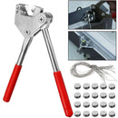 Plier 20Pcs 10x5Mm Sealed Beans Sealing Wire Lead Seal Sealing Pliers Calip H8G2