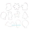 10pcs Stainless Steel Christmas Cake Biscuit Cookie Cutter Mold DIY Baking Tool
