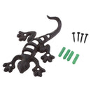 Iron Wall Art Ornament Geckos Lizard Hanger Hook Home Garden Decoration Gift