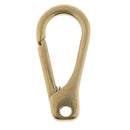 Solid Brass Carabiner Key Ring Key Chain Buckle Clip Snap Hook Handbag Clasp