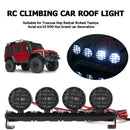 For Traxxas Hsp Redcat RC Car RC Crawler Roof Bright Lights 4 LED Light Bar