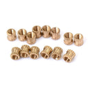 M3x3x4mm Brass Knurled Threaded Round Insert Embedded Nuts X2K2