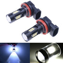 2x h8 h11 6000k 30w high power led fog driving light canbus bulb white FT