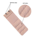Women Ladies Soft Elastic 3 Row 2 Hooks Bra Extension Strap Brassiere Extender