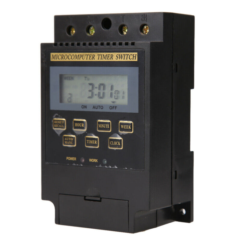 AC 220V LCD Microcomputer Timer Switch Programmable Controller KG316T