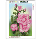 DIY 5D Diamond Embroidery Pink Rose Painting Cross Stitch Craft Home Decor