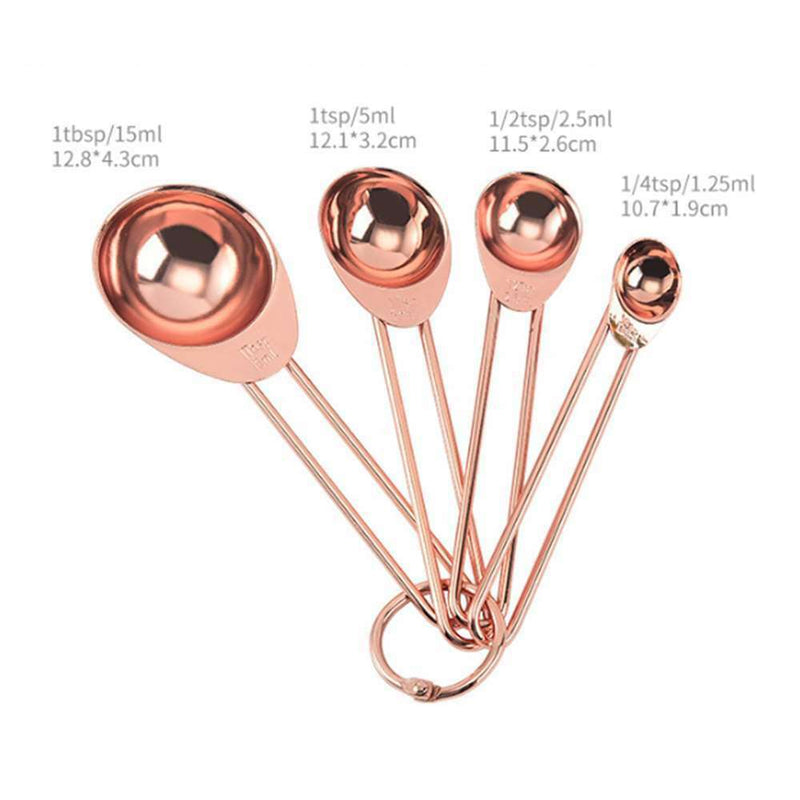 8x Measuring Spoons Stainless Steel Kitchen Utensil Cooking Baking Tool Teaspoon