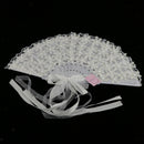 Unique Style White Hand Fan for Outdoor Event /Table Setting/Wall