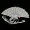 Unique Style White Hand Fan for Outdoor Event /Table Setting/Wall