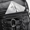 Women Soft PU Messenger Bag Multi-layer Shoulder Zipper Phone Pouch (Black)