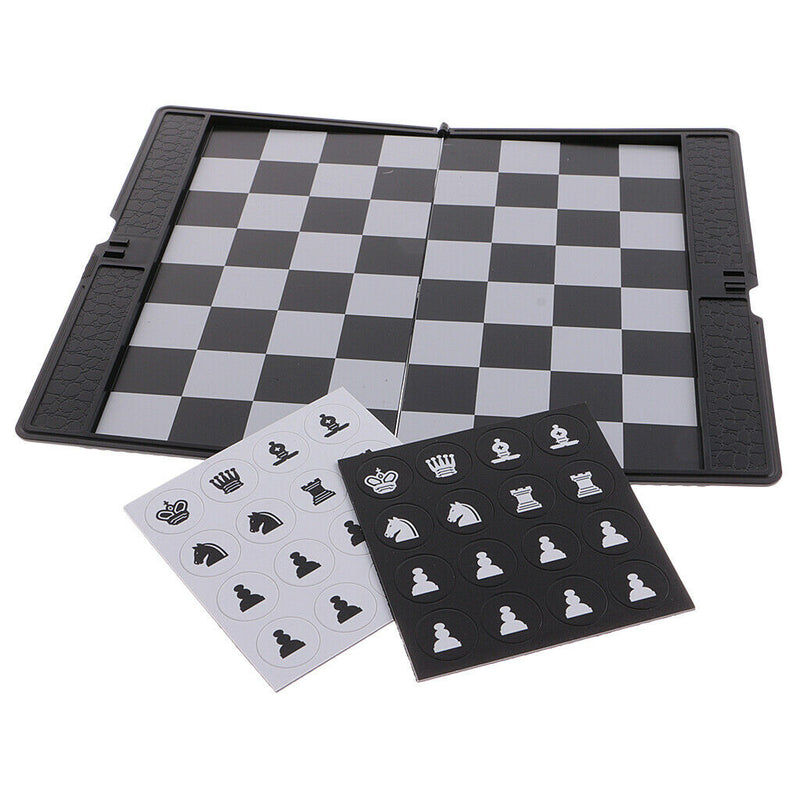Folding Magnetic Chess Set, Traditional Board Checker Games for 2 People/Players