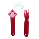 2pcs Silicone Sealant Caulk Tool Kit Filler Smoother Tools Red