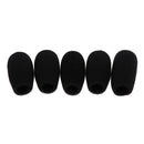 Pack of 10 Microphone Mic Sponge Cover Wind Muffs Dustproof Anti-noise - Black